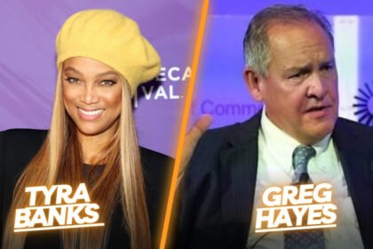 Tyra Banks and Greg Hayes