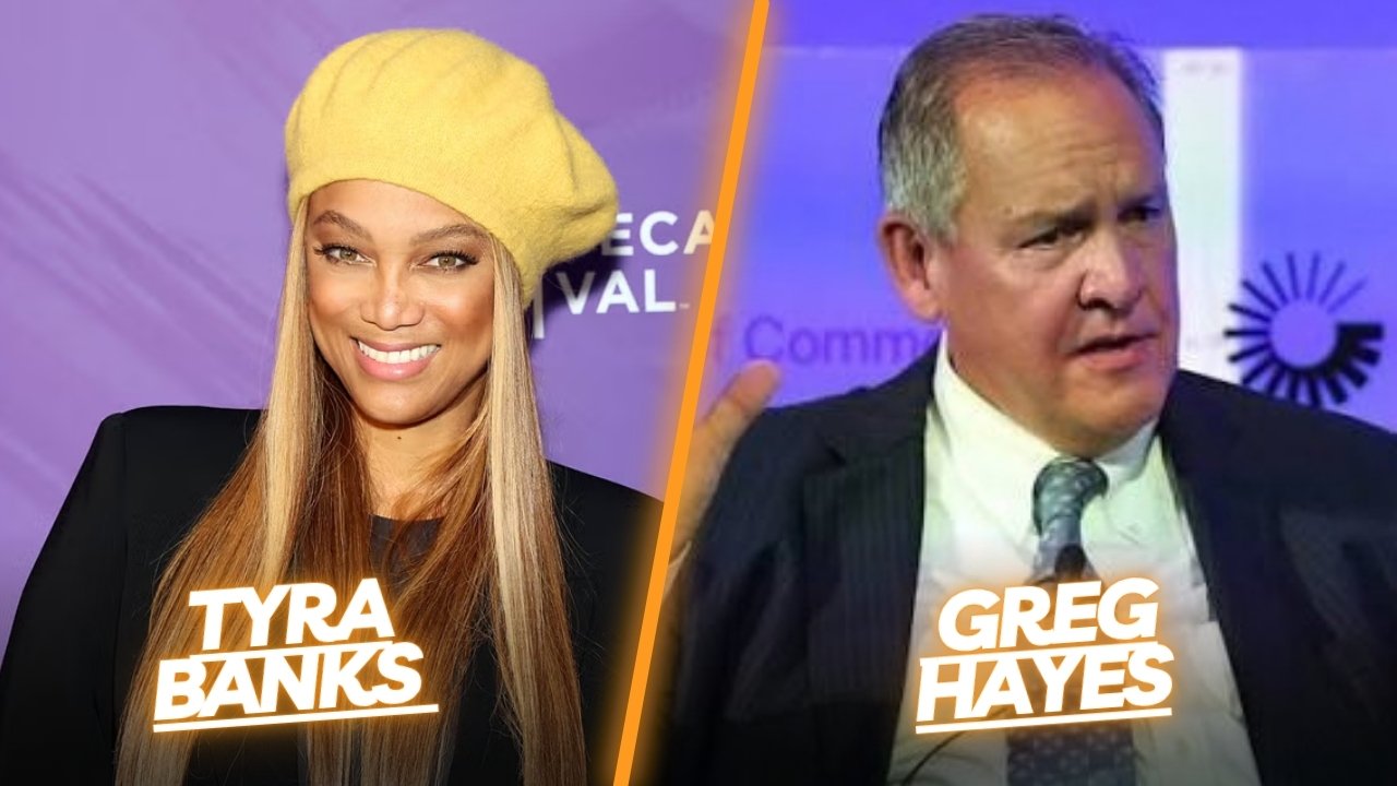 Tyra Banks and Greg Hayes